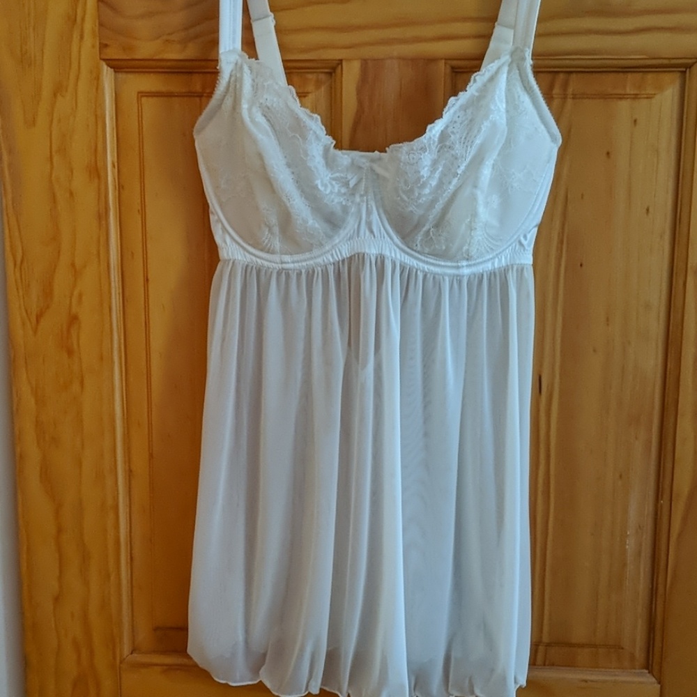 White lacy lingerie